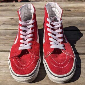 Old Skool High-Top Red Vans